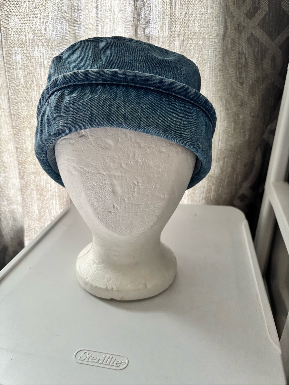 Y2K Streetwear Minimalist Denim Bucket Hat – Light Wash – - Picture 10 of 10